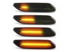 Eclairages des répétiteurs latéraux dynamiques noirs à LED pour Mini Countryman (R60)