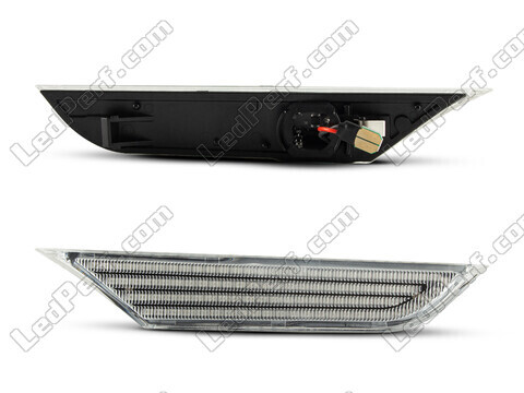 Connecteurs des clignotants latéraux séquentiels à LED pour Nissan GTR R35 - version transparente
