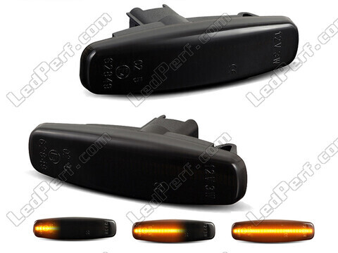 Répétiteurs latéraux dynamiques à LED pour Nissan Murano II - Version noire fumée
