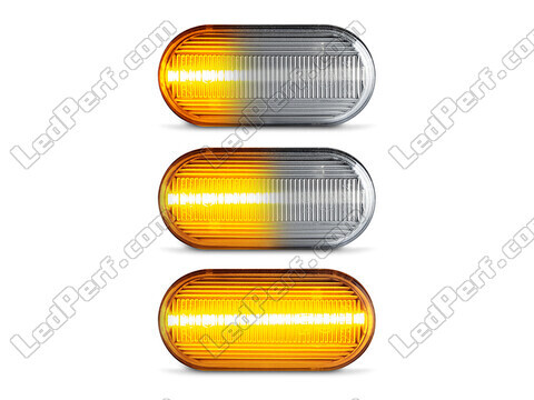 Eclairage des clignotants latéraux séquentiels transparents à LED pour Nissan Navara D40