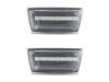 Vue de face des clignotants latéraux séquentiels à LED pour Opel Adam - Couleur transparente