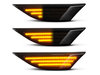 Eclairages des répétiteurs latéraux dynamiques noirs à LED pour Porsche 911 (991)