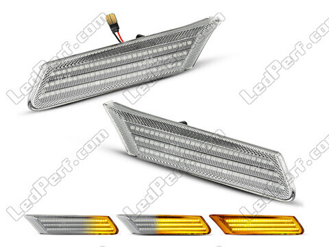 Clignotants latéraux séquentiels à LED pour Porsche Cayman (987) - Version claire