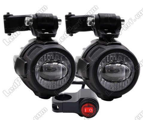 Feux LED faisceau lumineux double fonction "combo" antibrouillard et longue portée pour Ducati 749