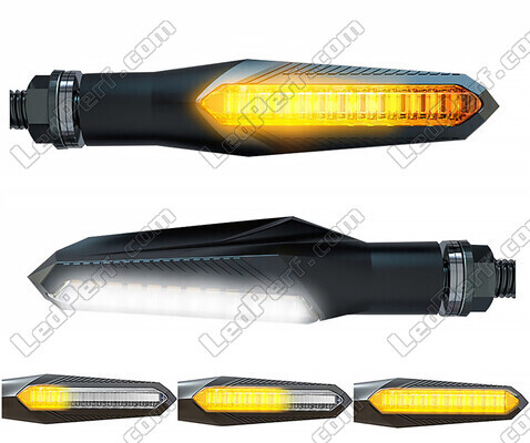 Clignotants dynamiques LED 2 en 1 avec feux de jour intégrés pour Indian Motorcycle Chieftain Dark Horse 1811 (2014 - 2019)