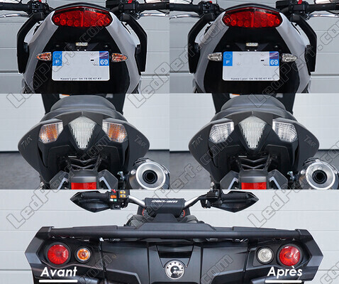Led Clignotants Arrière KTM EXC-F 500 (2020 - 2023) avant et après