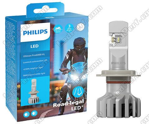 Packaging ampoules LED Philips pour Piaggio Beverly 350 - Ultinon PRO6000 homologuées