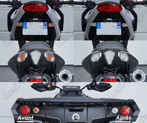 Led Clignotants Arrière Yamaha YZF-R3 300 (2019 - 2023) avant et après