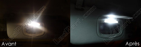 Ledlamp bij spiegel op de zonneklep Alfa Romeo 159