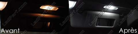 Ledlamp bij spiegel op de zonneklep Audi A4 B6