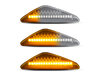 Verlichting van de sequentiële LED zijknipperlichten voor BMW X6 (E71 E72) - Transparante versie