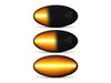 Verlichting van de dynamische LED zijknipperlichten voor Citroen Jumpy (2012 - 2016) - Zwarte versie