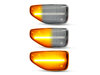 Verlichting van de sequentiële LED zijknipperlichten voor Dacia Logan 2 - Transparante versie
