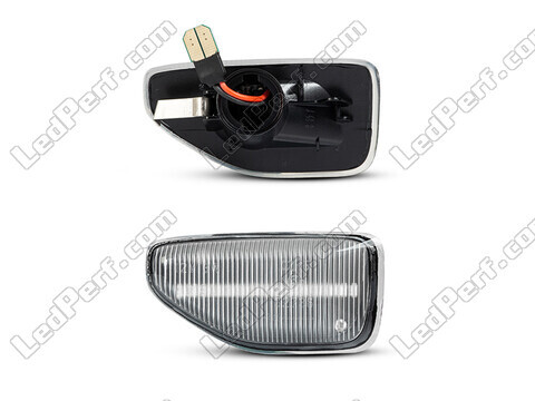 Connectoren van de sequentiële LED zijknipperlichten voor Dacia Logan 2 - Transparante versie