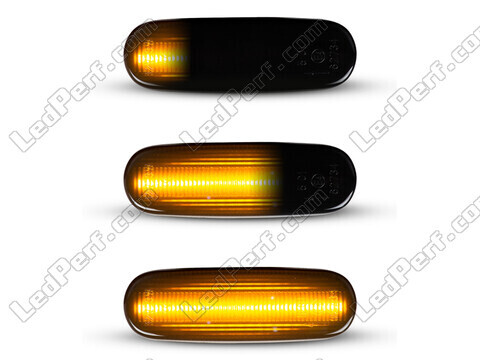 Verlichting van de dynamische LED zijknipperlichten voor Fiat Doblo II - Zwarte versie