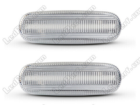 Vooraanzicht van de sequentiële LED zijknipperlichten voor Fiat Grande Punto / Punto Evo - Transparante kleur