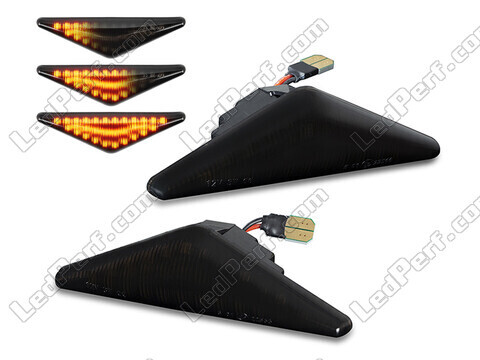 Dynamische LED zijknipperlichten voor Ford Focus MK1 - Gerookte zwarte versie
