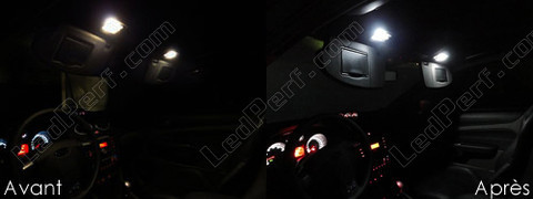 Ledlamp bij spiegel op de zonneklep Ford Focus MK2