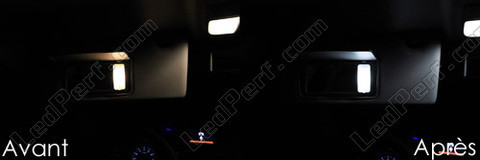 Ledlamp bij spiegel op de zonneklep Honda Civic 9G
