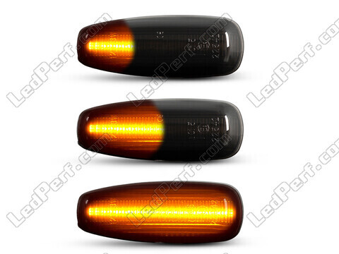 Verlichting van de dynamische LED zijknipperlichten voor Hyundai I30 MK1 - Zwarte versie