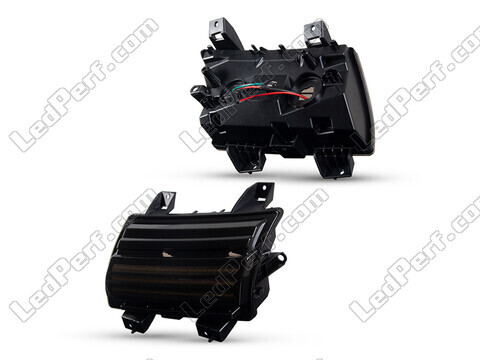 Zijaanzicht van de dynamische LED zijknipperlichten voor Jeep  Wrangler IV (JL) - Gerookte zwarte versie