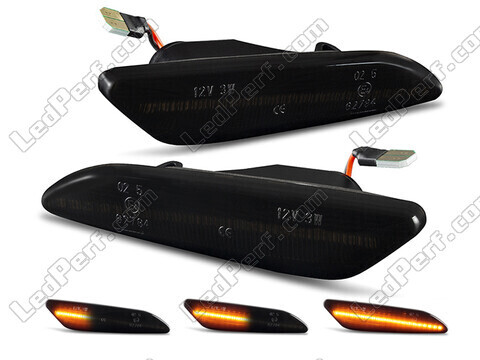 Dynamische LED zijknipperlichten voor Lancia Ypsilon - Gerookte zwarte versie
