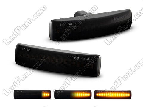 Dynamische LED zijknipperlichten voor Land Rover Freelander II - Gerookte zwarte versie