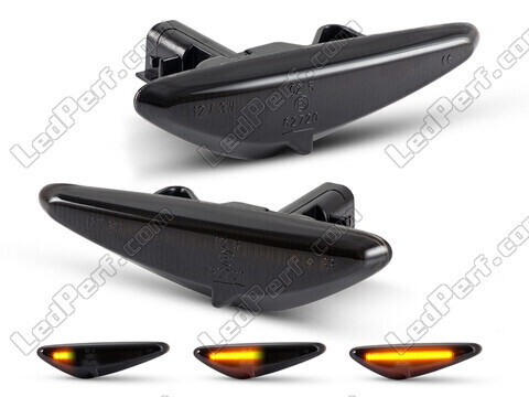 Dynamische LED zijknipperlichten voor Mazda 5 phase 2 - Gerookte zwarte versie