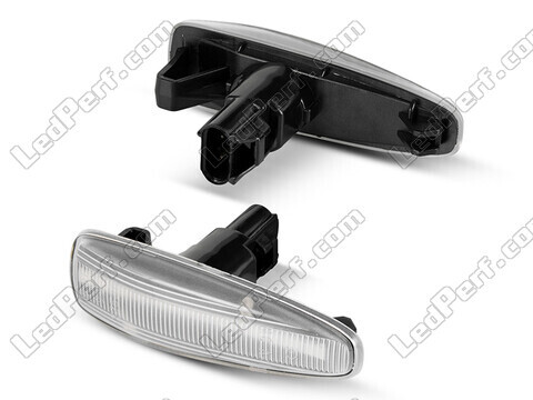 Zijaanzicht van de sequentiële LED zijknipperlichten voor Mitsubishi Outlander - Transparante versie