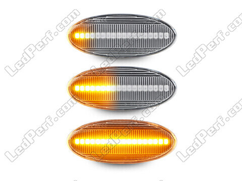 Verlichting van de sequentiële LED zijknipperlichten voor Nissan Juke - Transparante versie