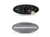 Connectoren van de sequentiële LED zijknipperlichten voor Nissan X Trail II - Transparante versie