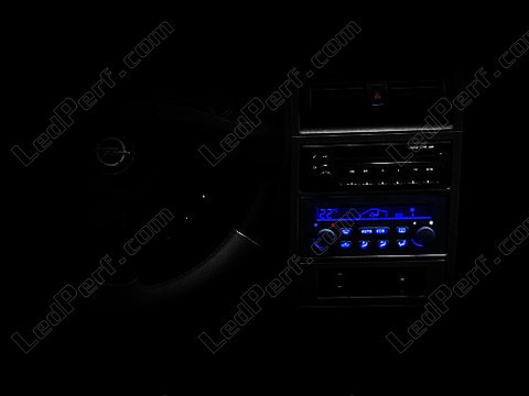 Led automatische airconditioning blauw Opel Astra G