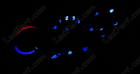 Led handmatige airconditioning blauw Opel Astra G