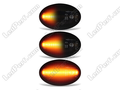 Verlichting van de dynamische LED zijknipperlichten voor Opel Combo B - Zwarte versie