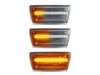 Verlichting van de sequentiële LED zijknipperlichten voor Opel Corsa D - Transparante versie