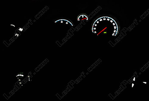 Led dashboard wit Opel Corsa D
