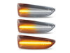 Verlichting van de sequentiële LED zijknipperlichten voor Opel Zafira C - Transparante versie