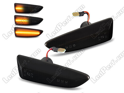 Dynamische LED zijknipperlichten voor Opel Zafira C - Gerookte zwarte versie
