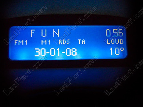 Led blauw display Peugeot 206 (>10/2002) met multiplex