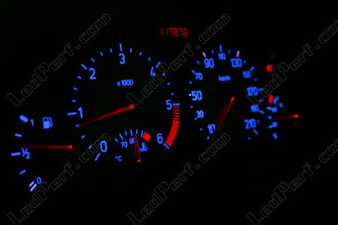 Led blauw en rood teller Peugeot 206 (>10/2002) met multiplex
