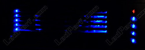 Led blauw lader CD-speler Blaupunkt Peugeot 207 blauw
