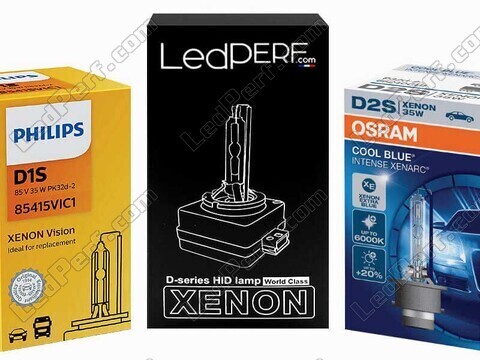 Oorsponkelijke lamp Xenon voor Peugeot 307, Osram-, Philips- en LedPerf-merken beschikbaar in: 4300K, 5000K, 6000K en 7000K