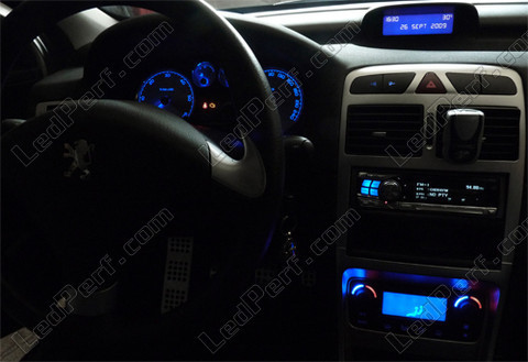 Led dashboard blauw Peugeot 307 T6 fase 2