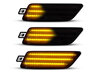 Verlichting van de dynamische LED zijknipperlichten voor Porsche Macan - Zwarte versie