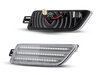 Zijaanzicht van de sequentiële LED zijknipperlichten voor Porsche Macan - Transparante versie
