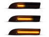 Verlichting van de dynamische LED zijknipperlichten voor Porsche Panamera - Zwarte versie