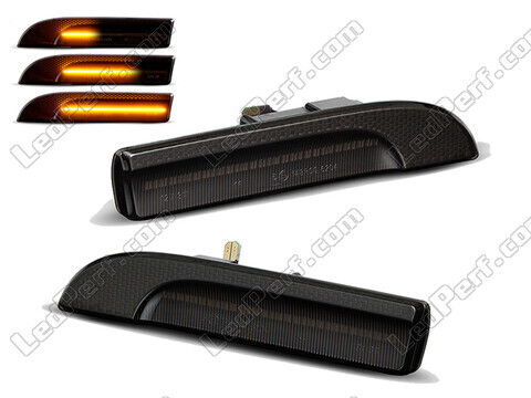 Dynamische LED zijknipperlichten voor Porsche Panamera - Gerookte zwarte versie