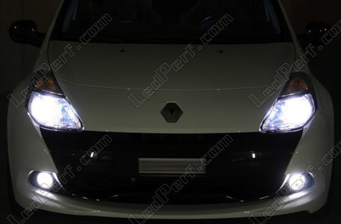 lamp koplampen/koplampen op gas Xenon Renault Clio 3 5000K Michiba Diamond white Led