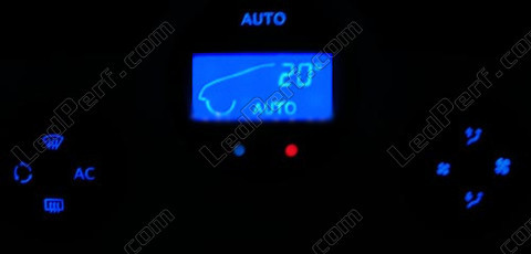 Led automatische airconditioning blauw Renault Megane 2