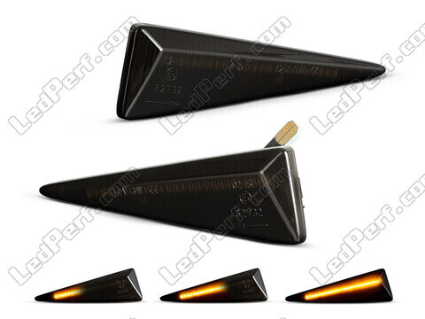 Dynamische LED zijknipperlichten voor Renault Vel Satis - Gerookte zwarte versie